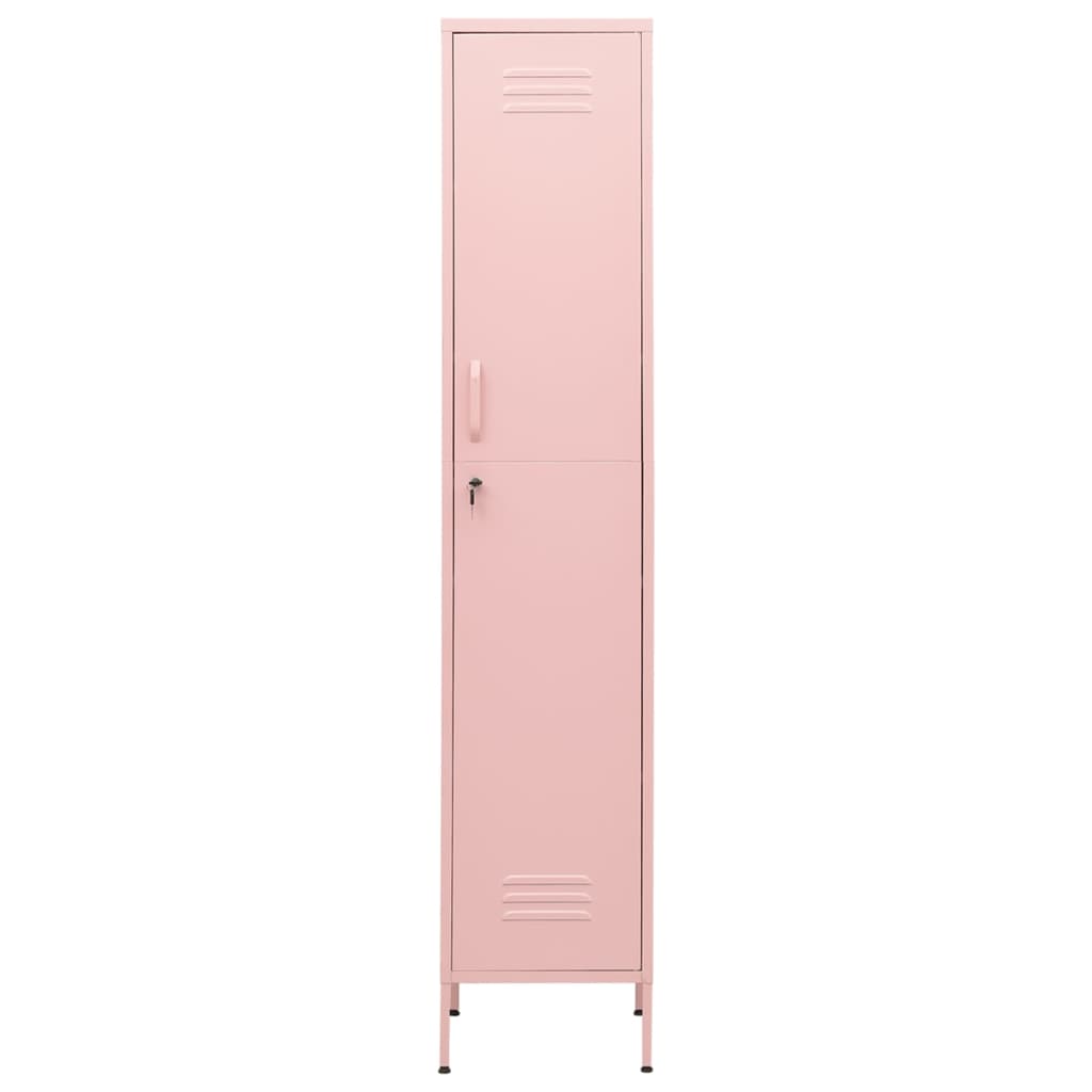Locker, pink, 35x46x180cm, steel