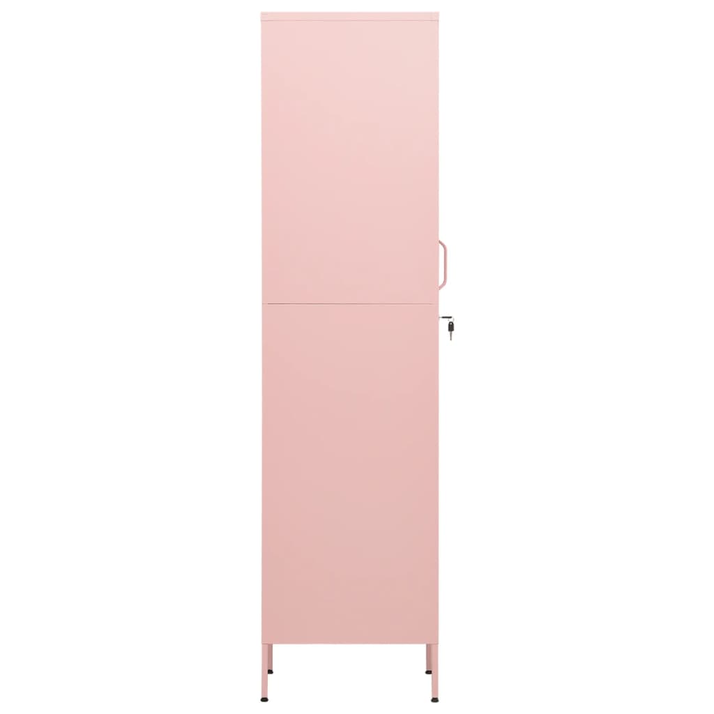Locker, pink, 35x46x180cm, steel