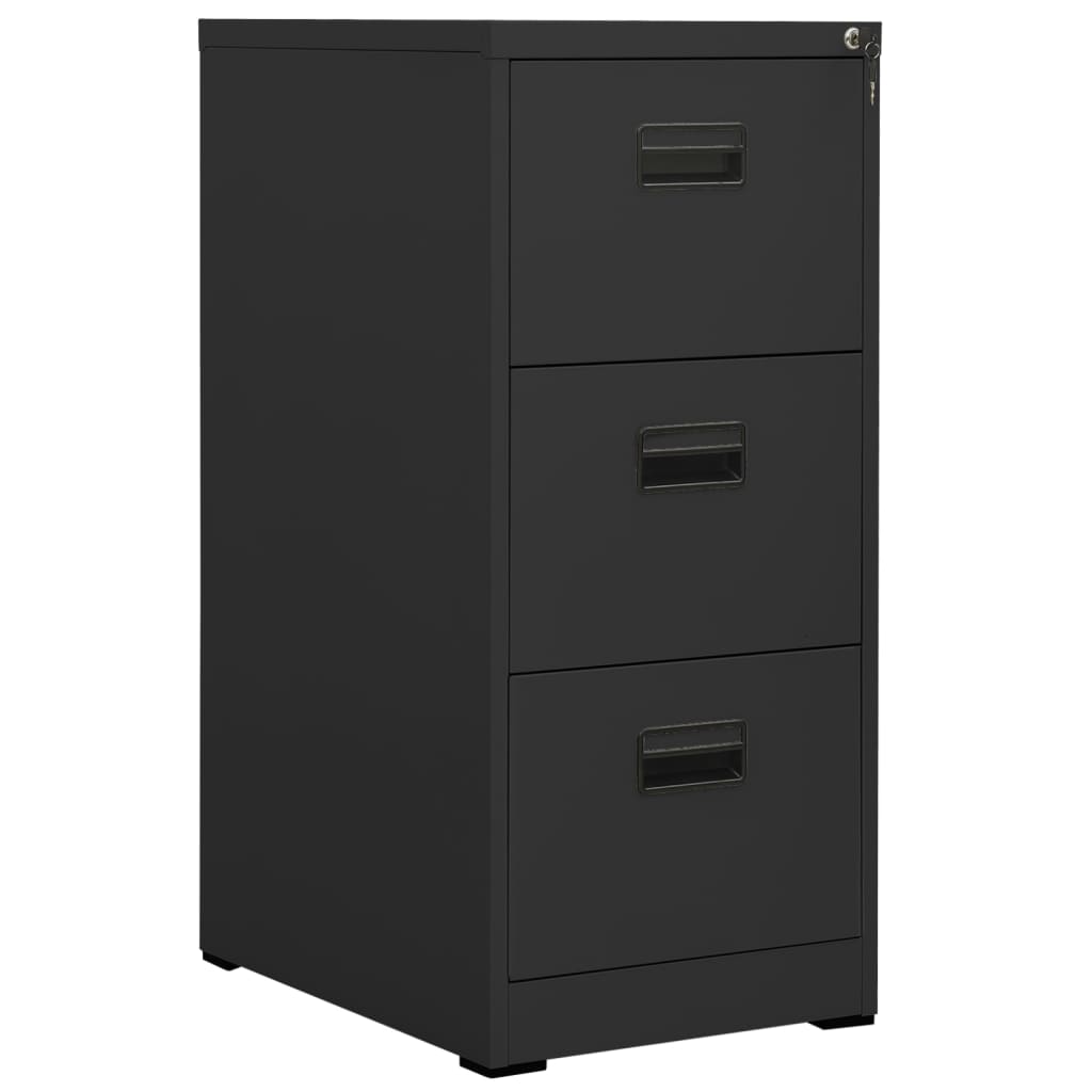 Filing cabinet, anthracite, 46x62x102.5cm, steel