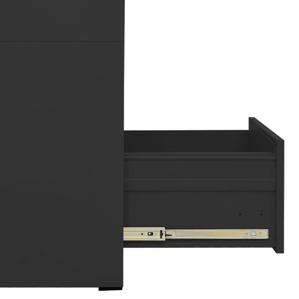 Filing cabinet, anthracite, 46x62x102.5cm, steel