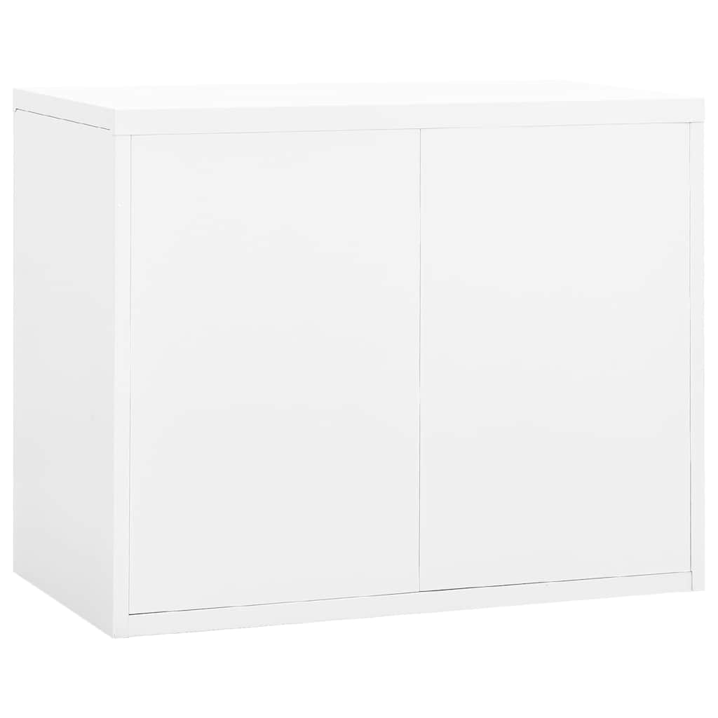 Spintelė dokumentams, baltos spalvos, 90x46x72,5cm, plienas
