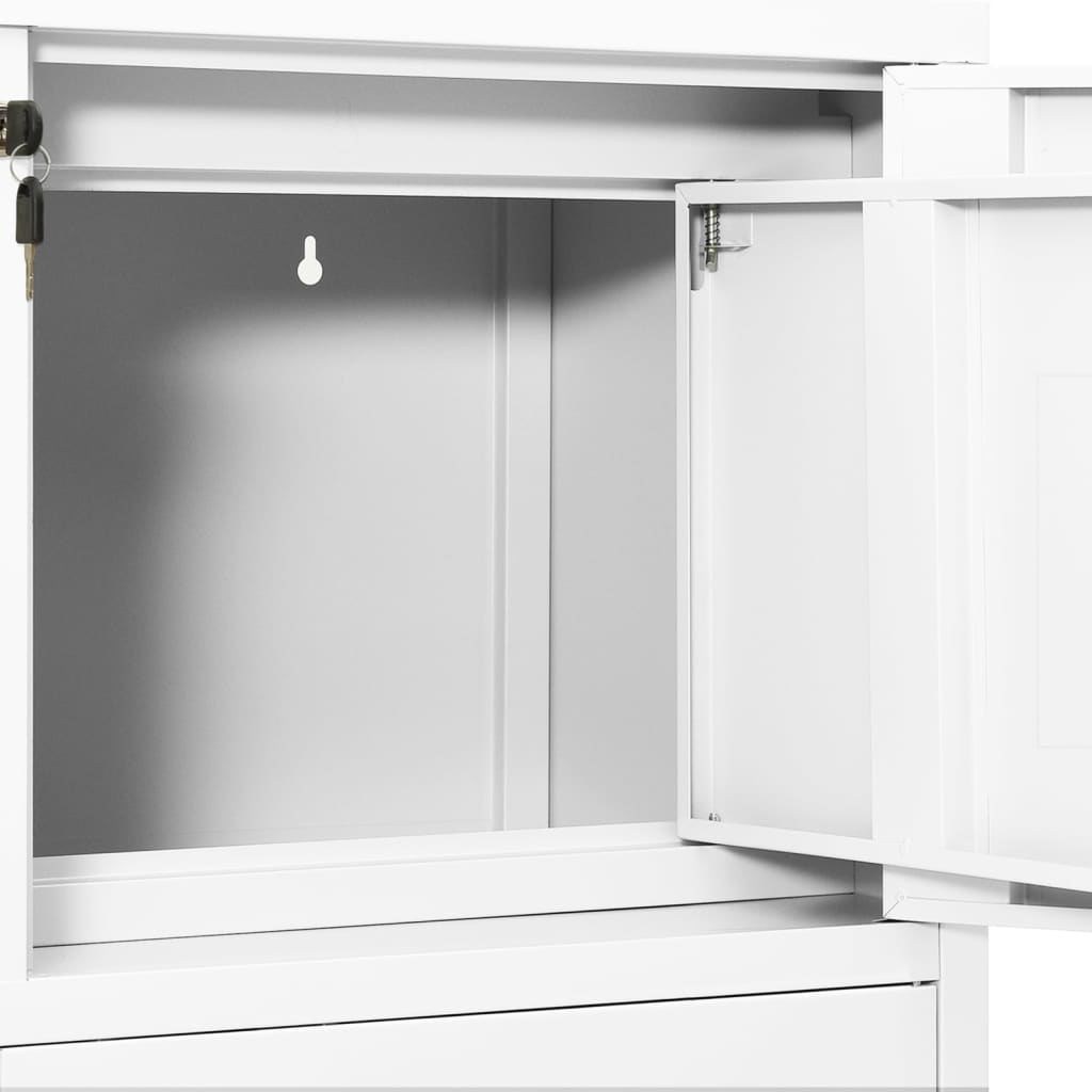 Biuro spintelė, baltos spalvos, 90x40x102cm, plienas