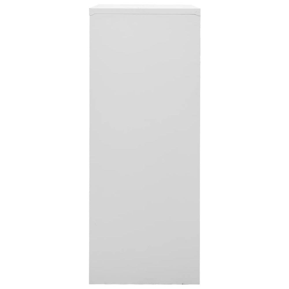 Office cabinet, light grey, 90x40x102cm, steel