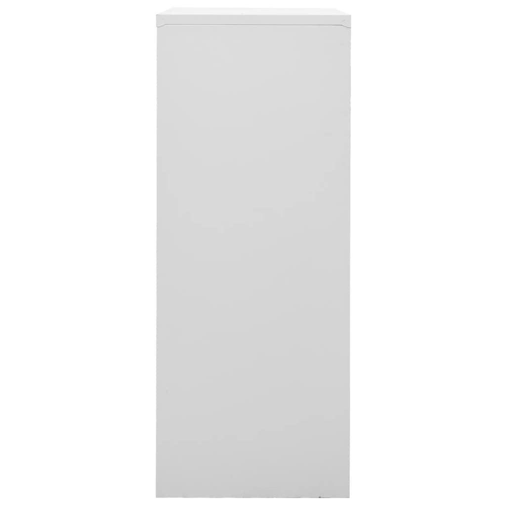 Office cabinet, light grey, 90x40x102cm, steel
