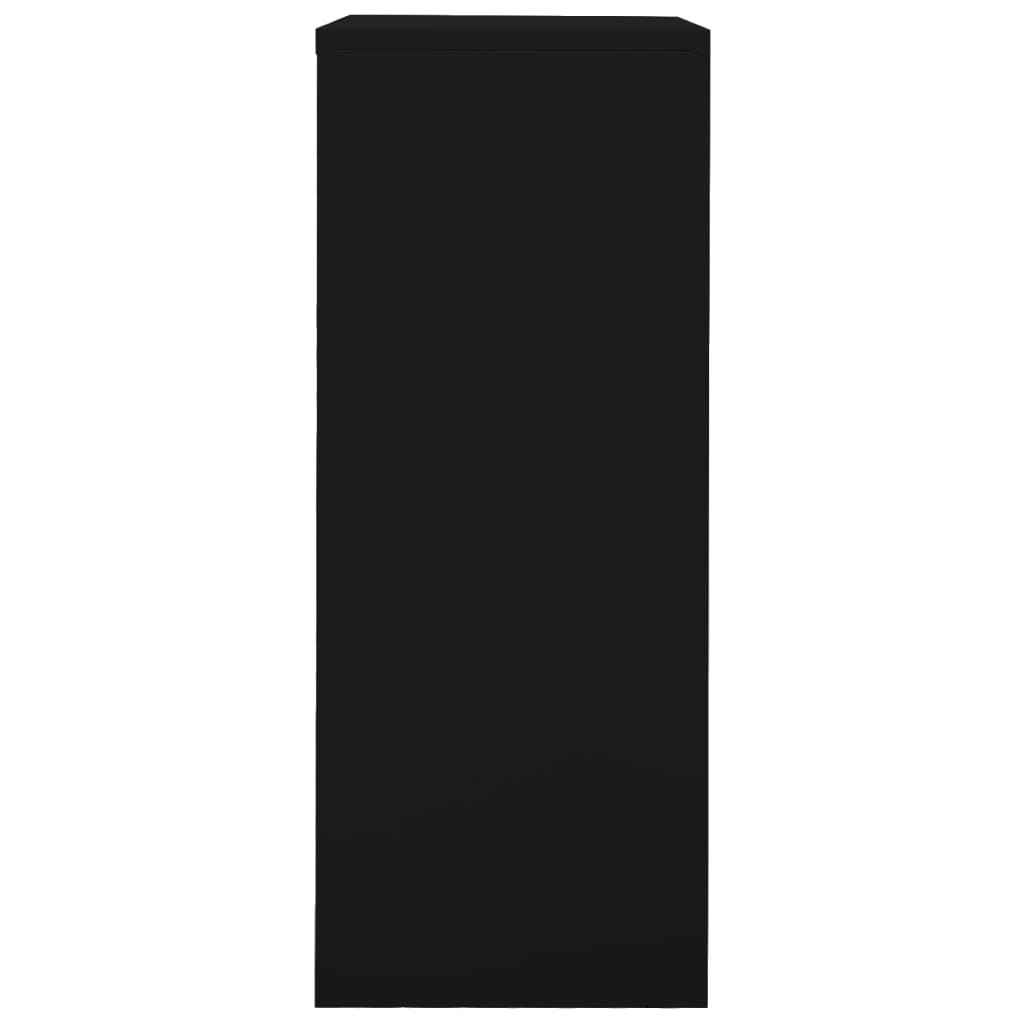 Biroja skapis, melns, 90x40x102cm, tērauds