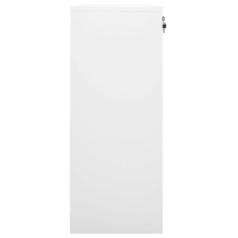 Office cabinet, white, 90x40x102cm, steel