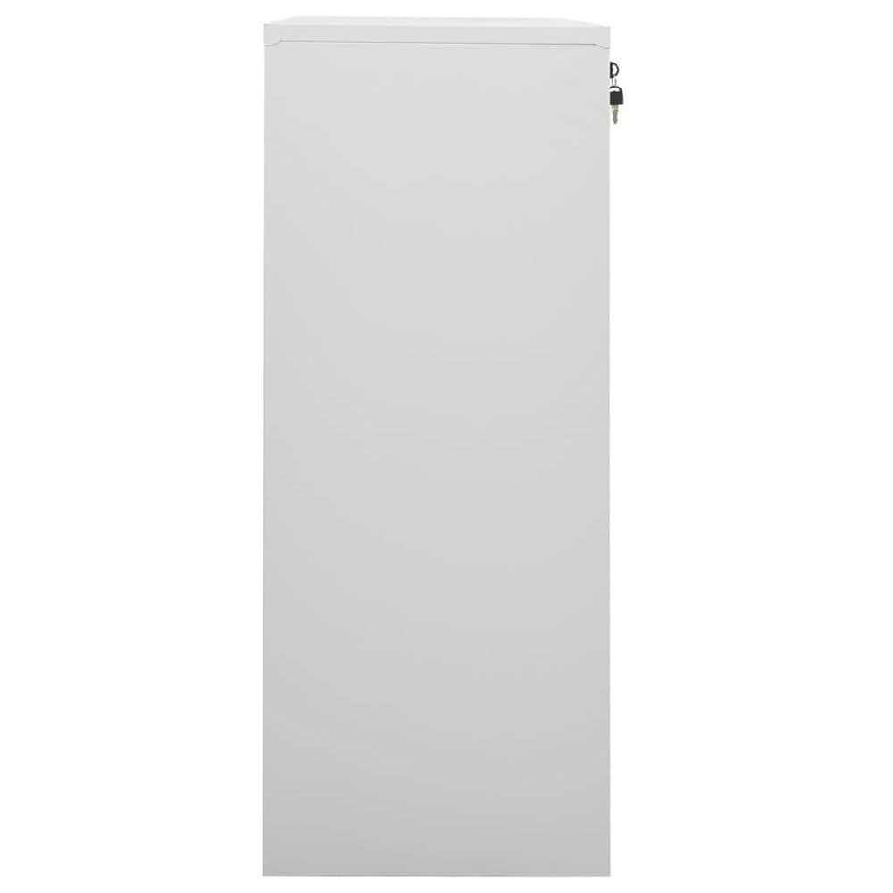 Office cabinet, light grey, 90x40x102cm, steel
