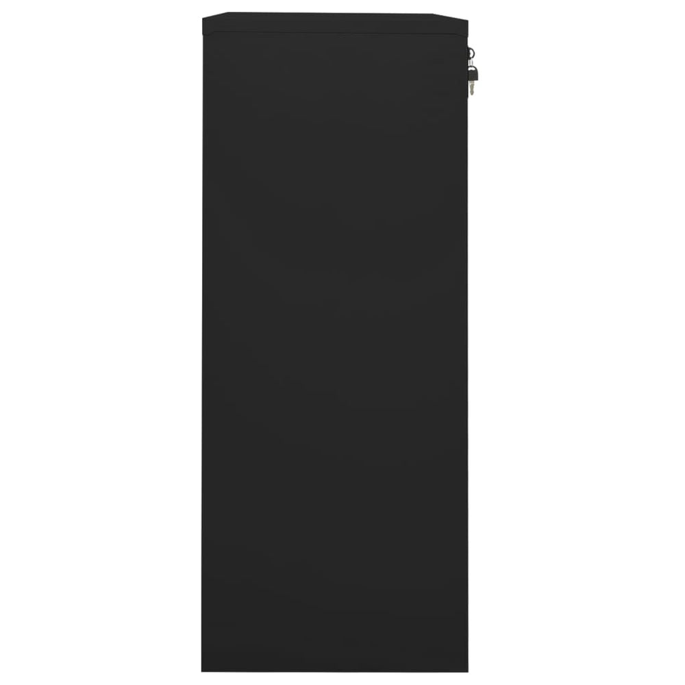 Office cabinet, black, 90x40x102cm, steel