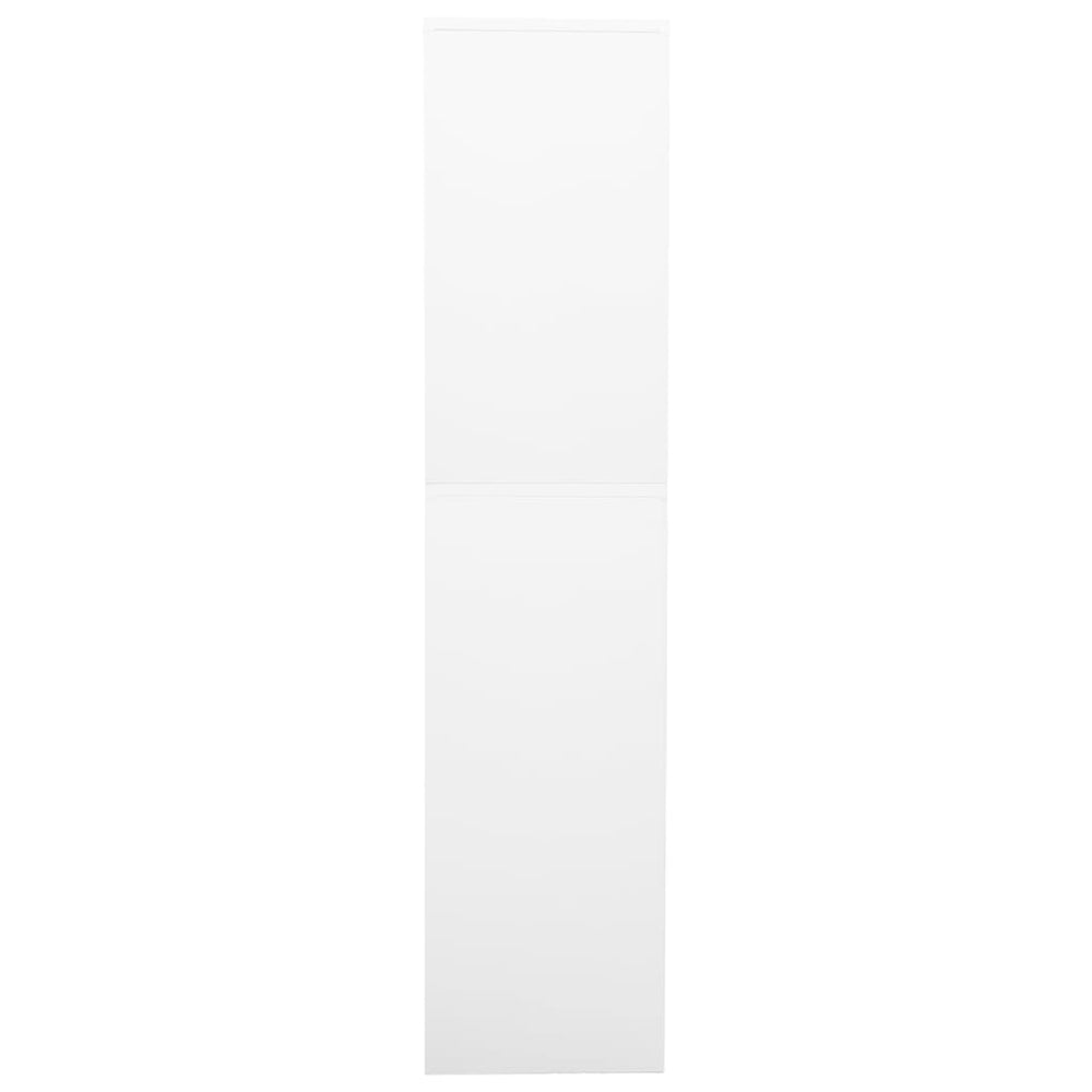 Office cabinet, white, 90x40x180cm, steel