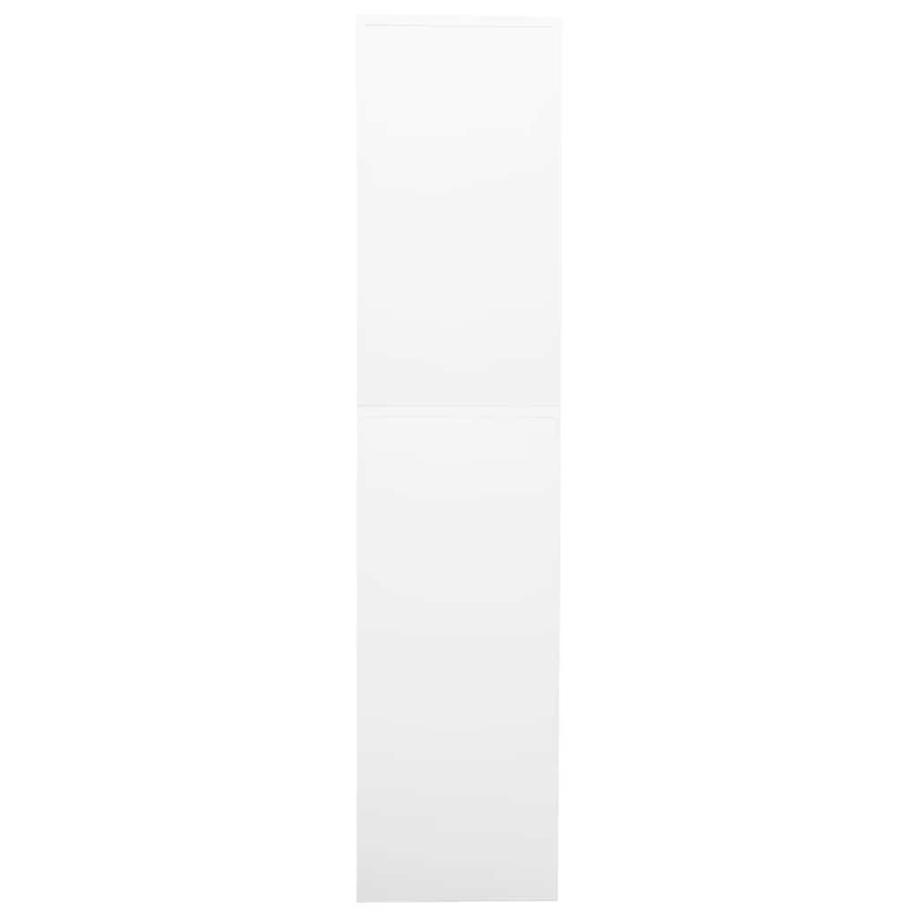 Biroja skapis, balts, 90x40x180cm, tērauds