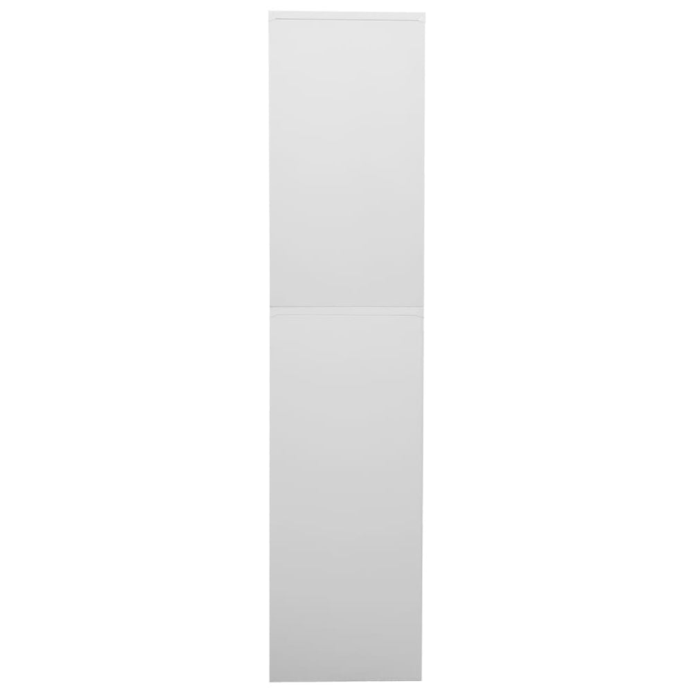 Office cabinet, light grey, 90x40x180cm, steel