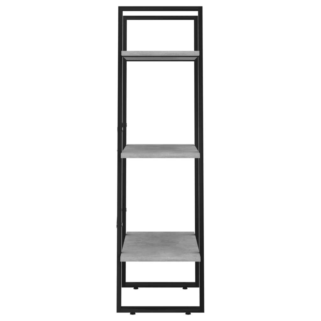 Storage shelf, concrete, 60x30x105cm, treated wood