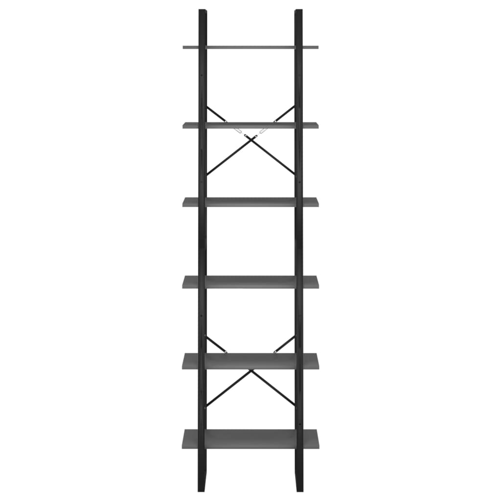 Storage rack, gray, 60x30x210cm, treated wood