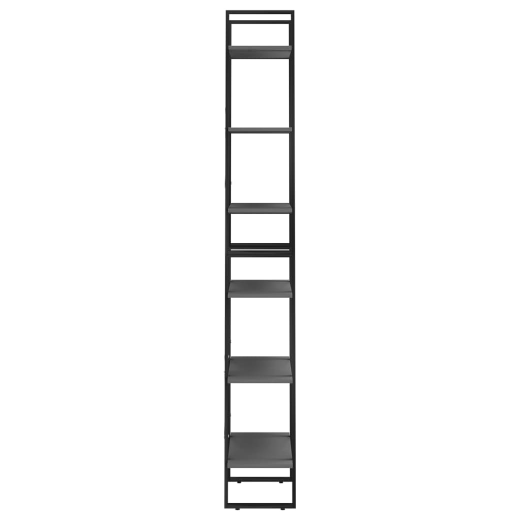 Storage rack, gray, 60x30x210cm, treated wood