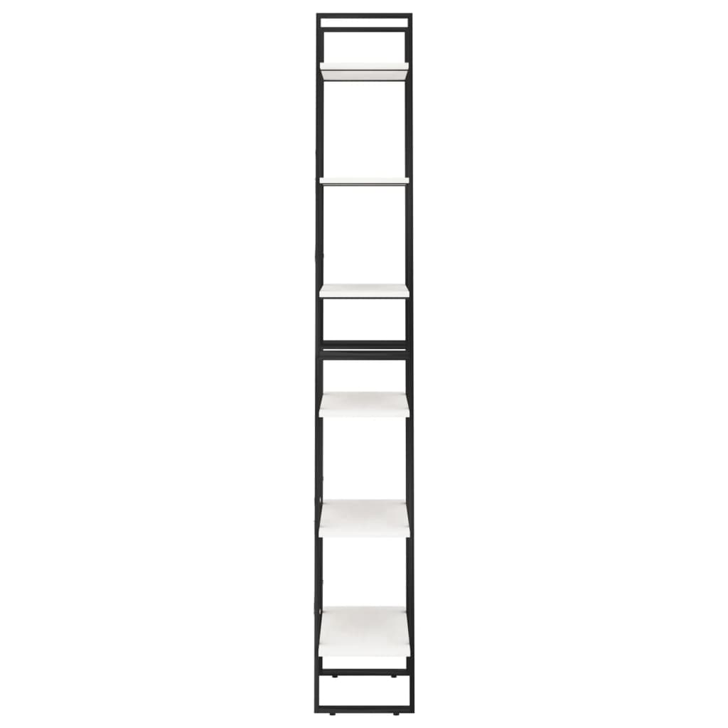 Storage shelf, white, 60x30x210cm, solid pine