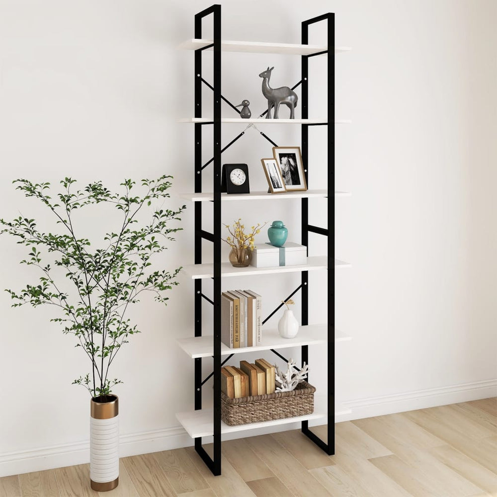 Tall cabinet, white, 80x30x210cm, solid pine