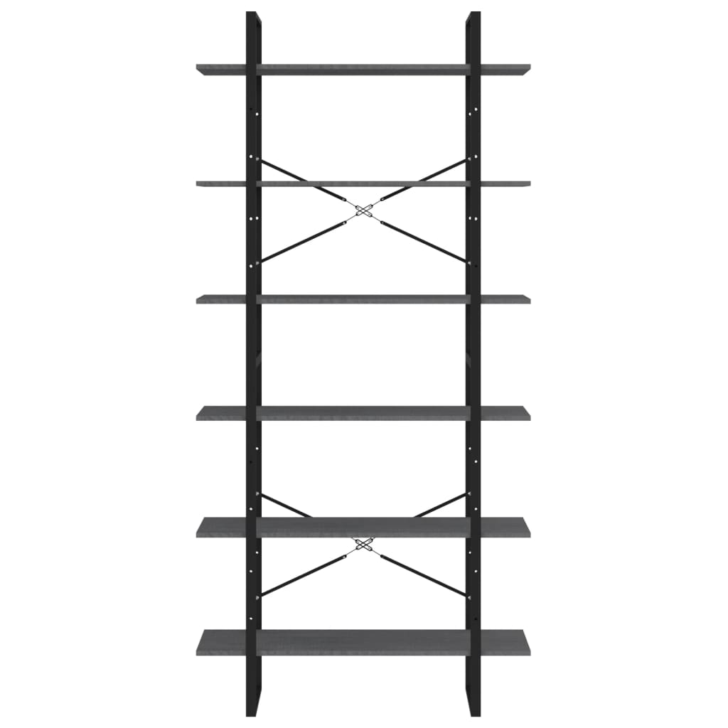 Tall cabinet, gray, 100x30x210cm, solid pine