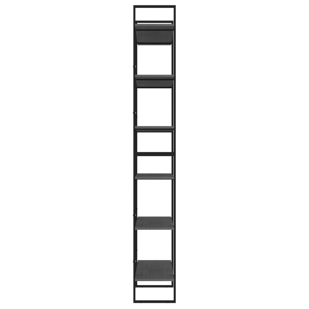 Tall cabinet, gray, 100x30x210cm, solid pine