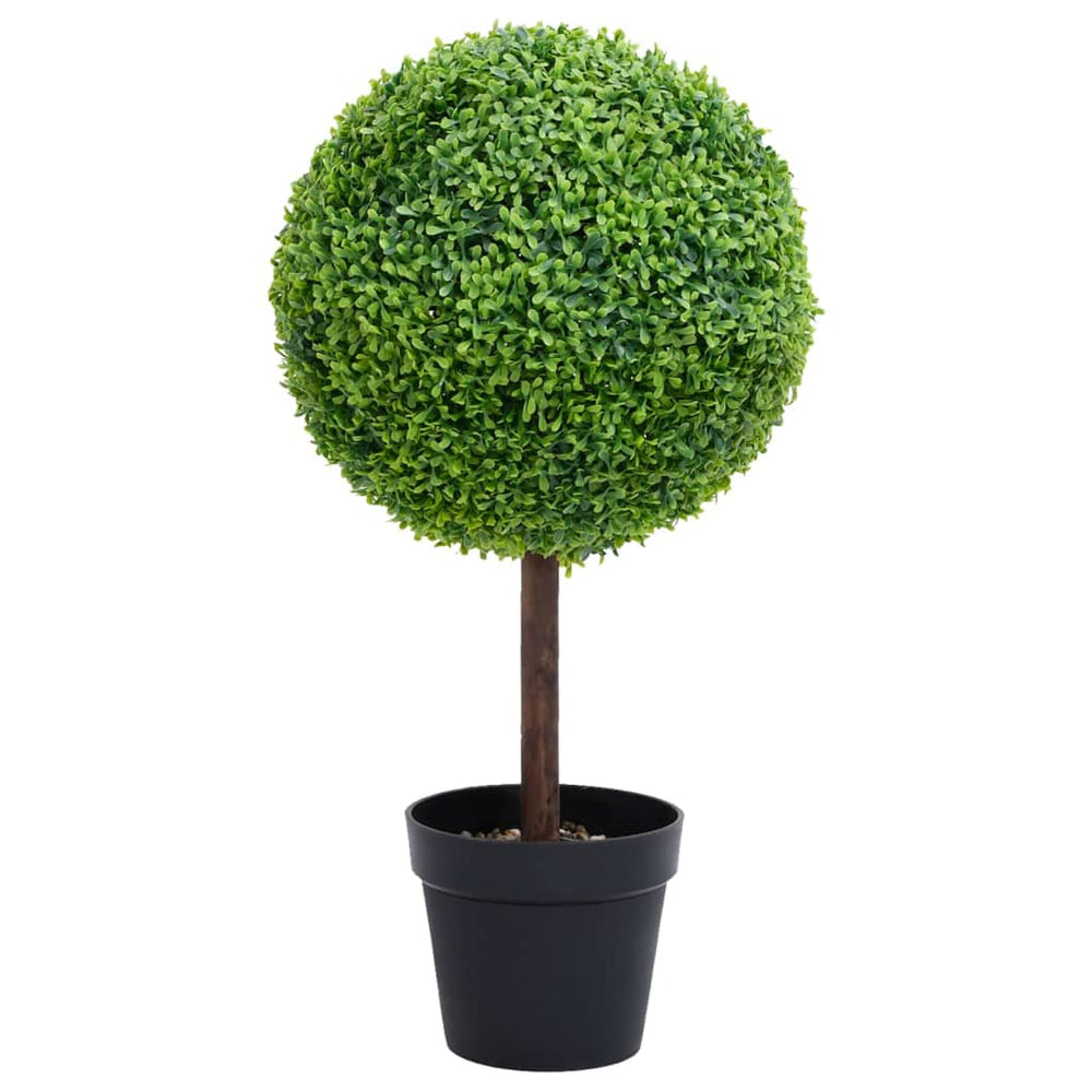 Artificial Boxwood in Pot, Green, 50cm, Ball Shaped