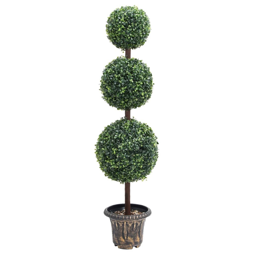 Artificial potted boxwood, green, 118cm, spherical