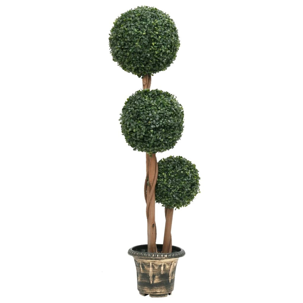 Artificial potted boxwood, green, 119cm, ball-shaped