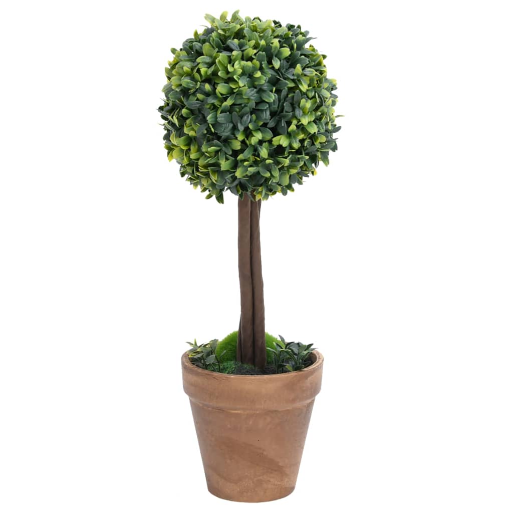 Artificial boxwood in pots, 2pcs, green, 41cm