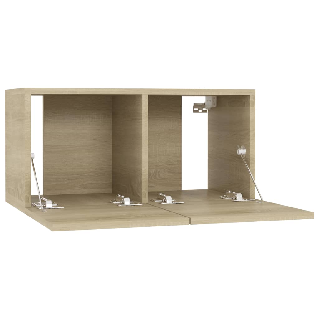 TV cabinets, 4 pcs, oak, 60x30x30cm, solid wood