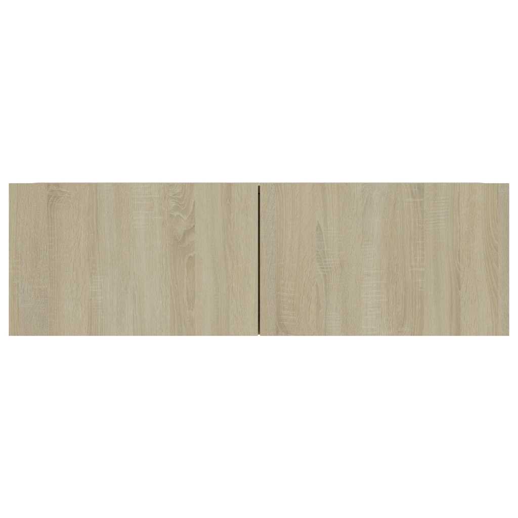 TV cabinet set, 8-piece, oak, wood