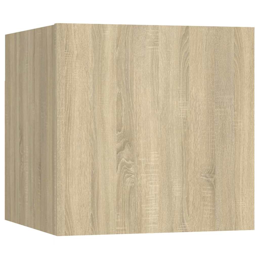 Naktinės spintelės, 2vnt., ąžuolo, 30,5x30x30cm, mediena