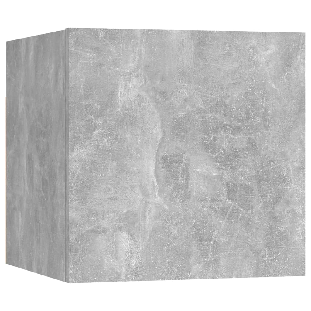 Naktinės spintelės, 2vnt., betono, 30,5x30x30cm, mediena
