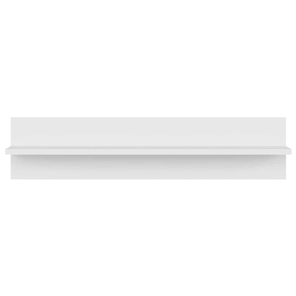 Wall shelves, 4 pcs, white, 80x11.5x18cm, particleboard