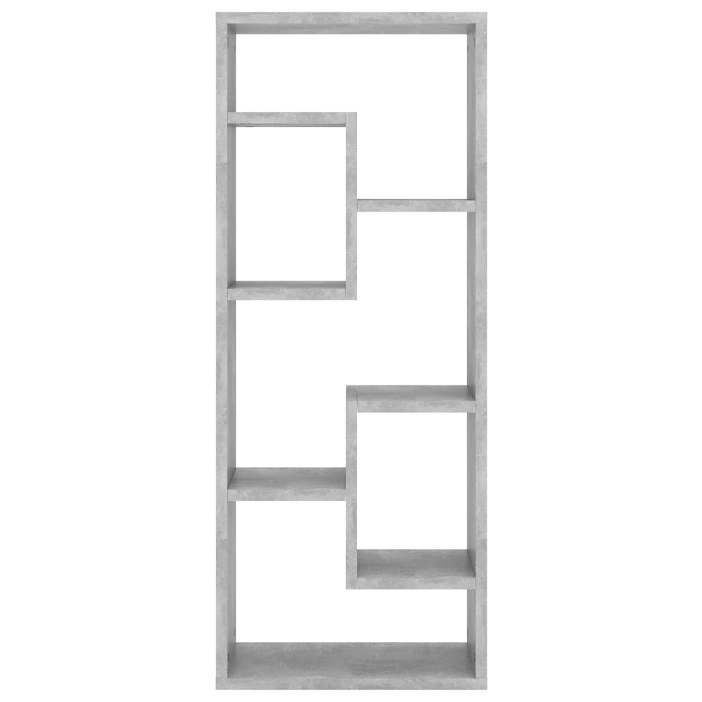 Wall shelf, concrete grey, 36x16x90cm, wood