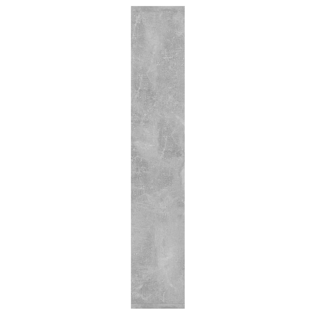 Wall shelf, concrete grey, 36x16x90cm, wood