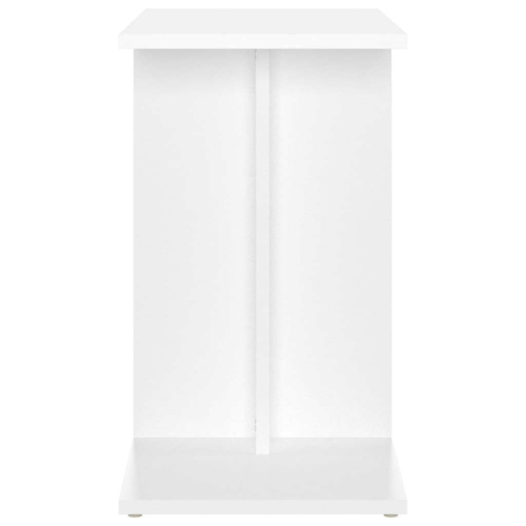 Sānu galds, balts, 50x30x50cm, apstrādāta koksne