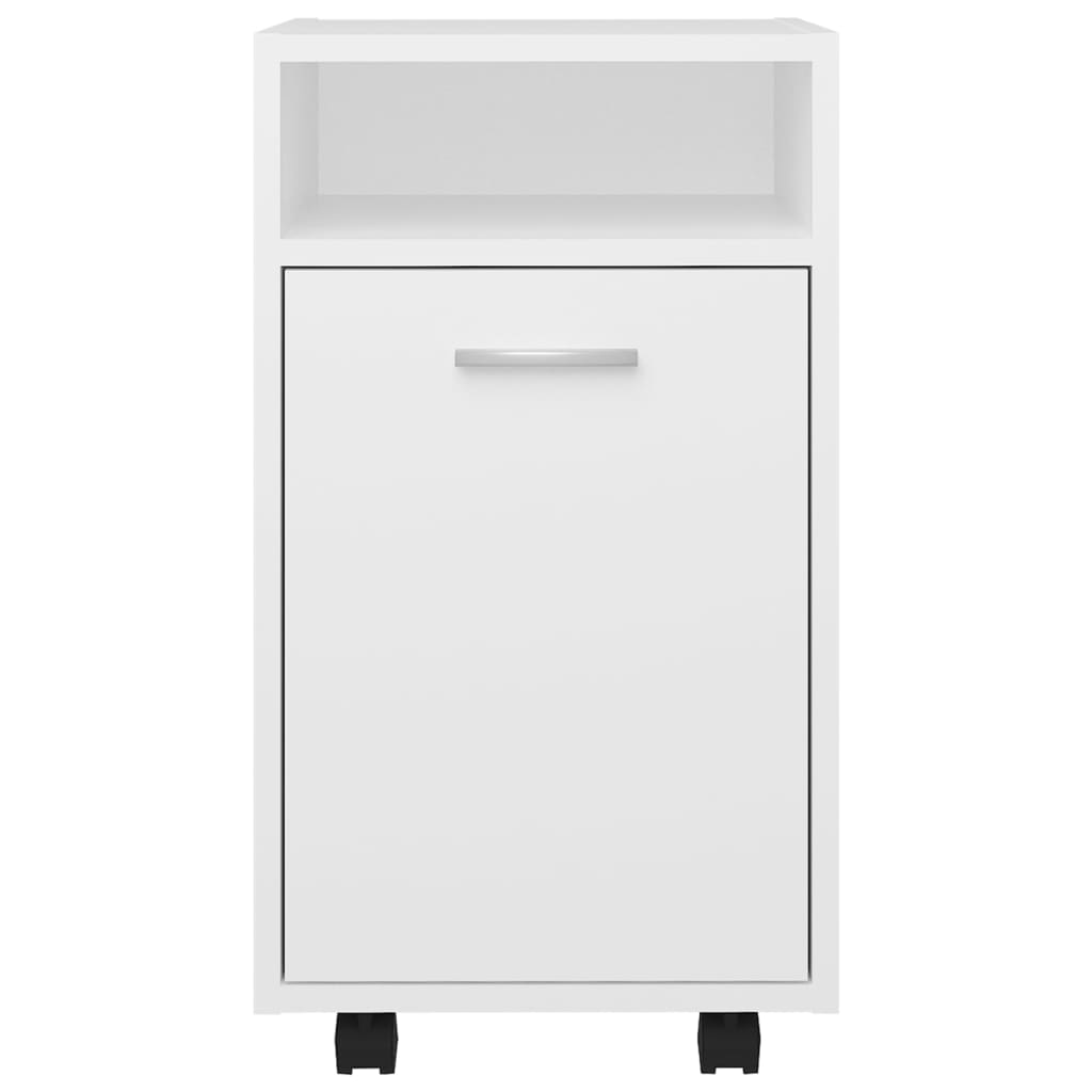 Side cabinet with castors, white, 33x38x60cm, wood