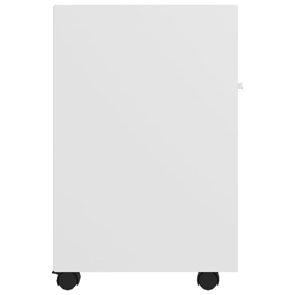 Side cabinet with castors, white, 33x38x60cm, wood