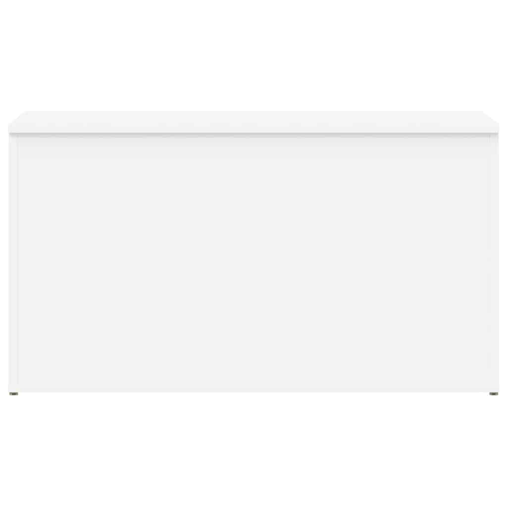 Storage box, white, 84x42x46cm, treated wood