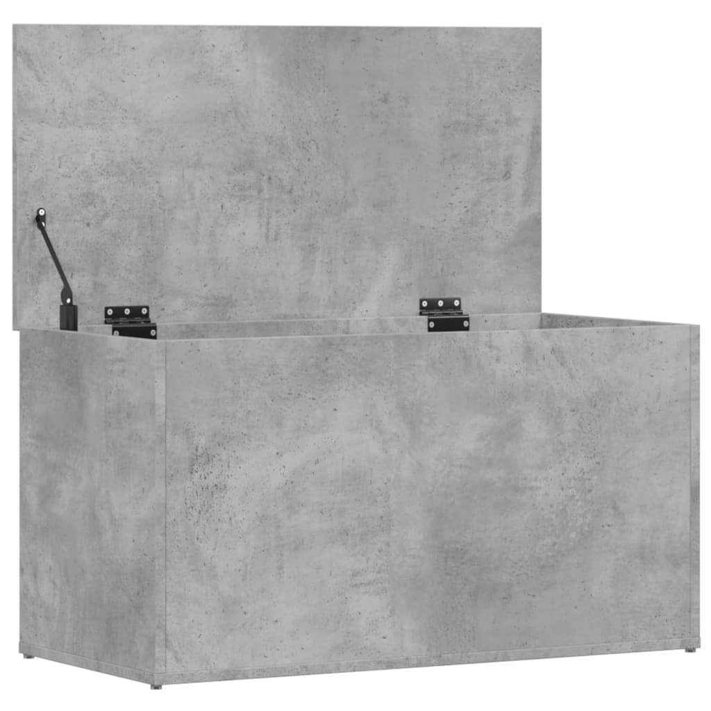 Mantojuma kaste, betona pelēka, 84x42x46cm, apstrādāta koksne