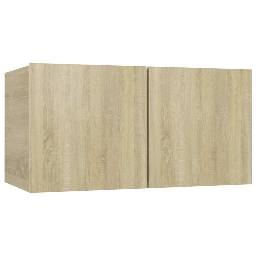 Piekaramie TV skapīši, 2 gab., ozolkoka, 60x30x30 cm