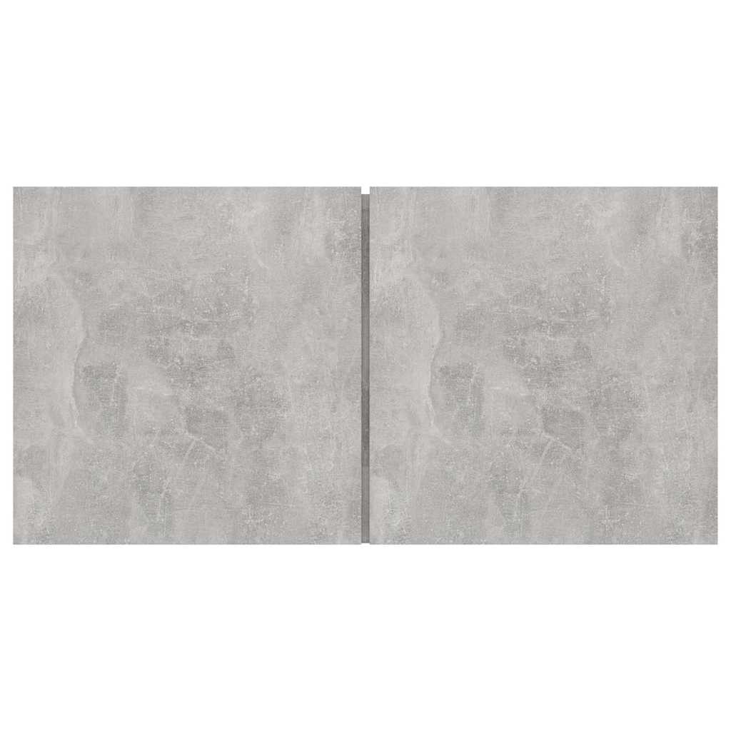 Wall-mounted TV cabinets, 3 pcs, grey, 60x30x30 cm