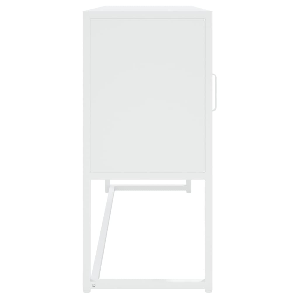 Šoninė spintelė, baltos spalvos, 105x35x75cm, plienas