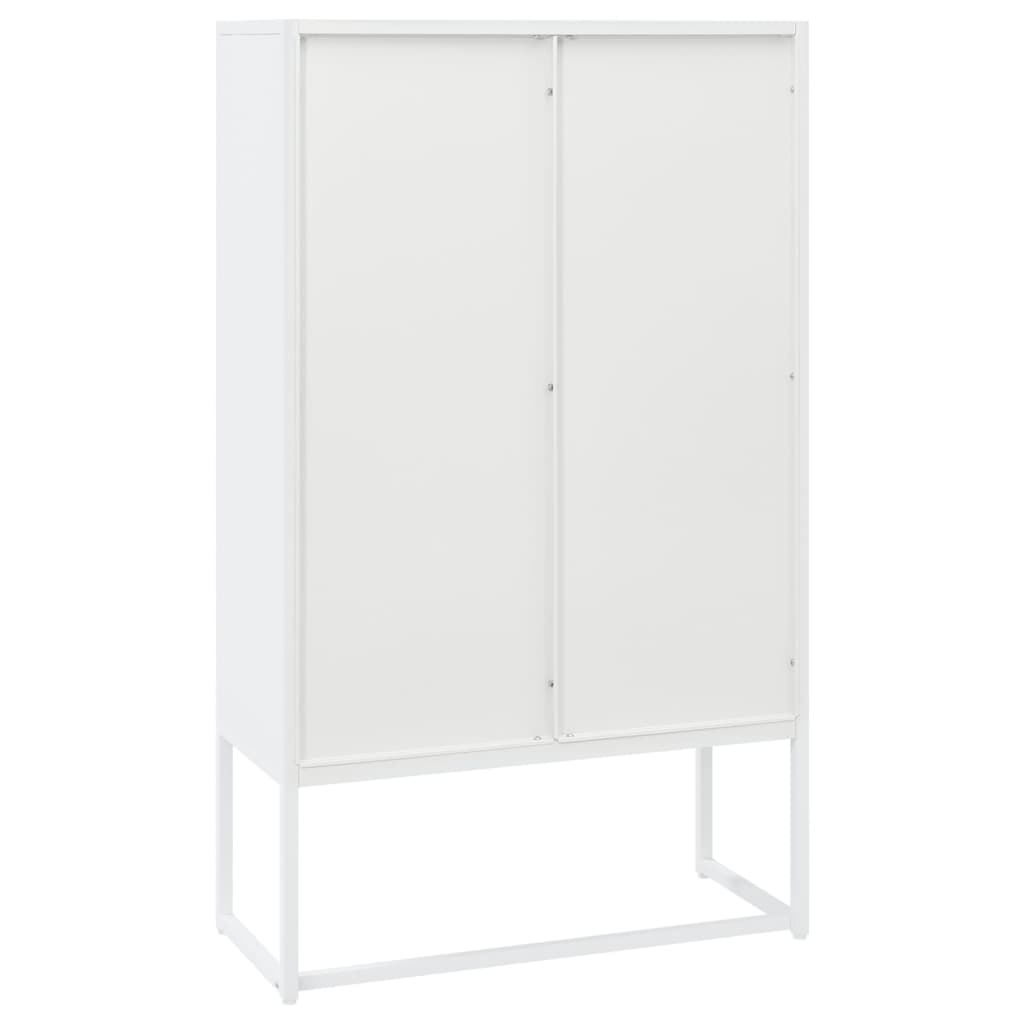 Aukšta spintelė, baltos spalvos, 80x35x135cm, plienas