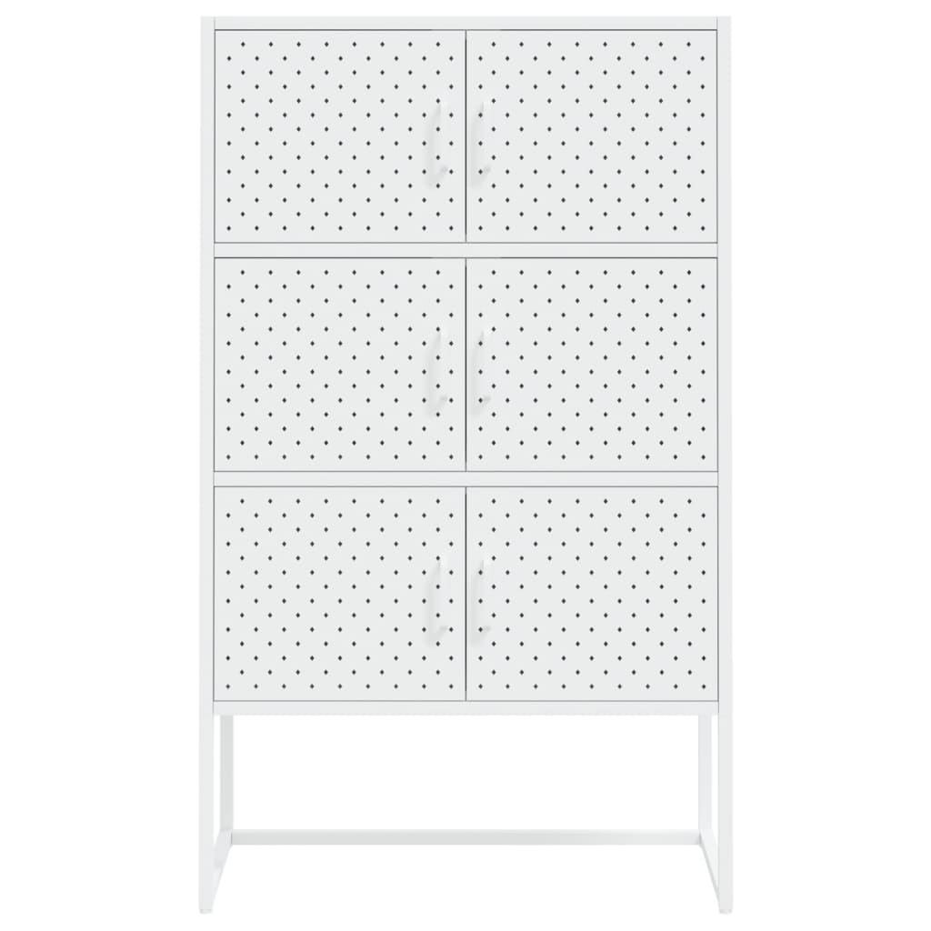 Aukšta spintelė, baltos spalvos, 80x35x135cm, plienas