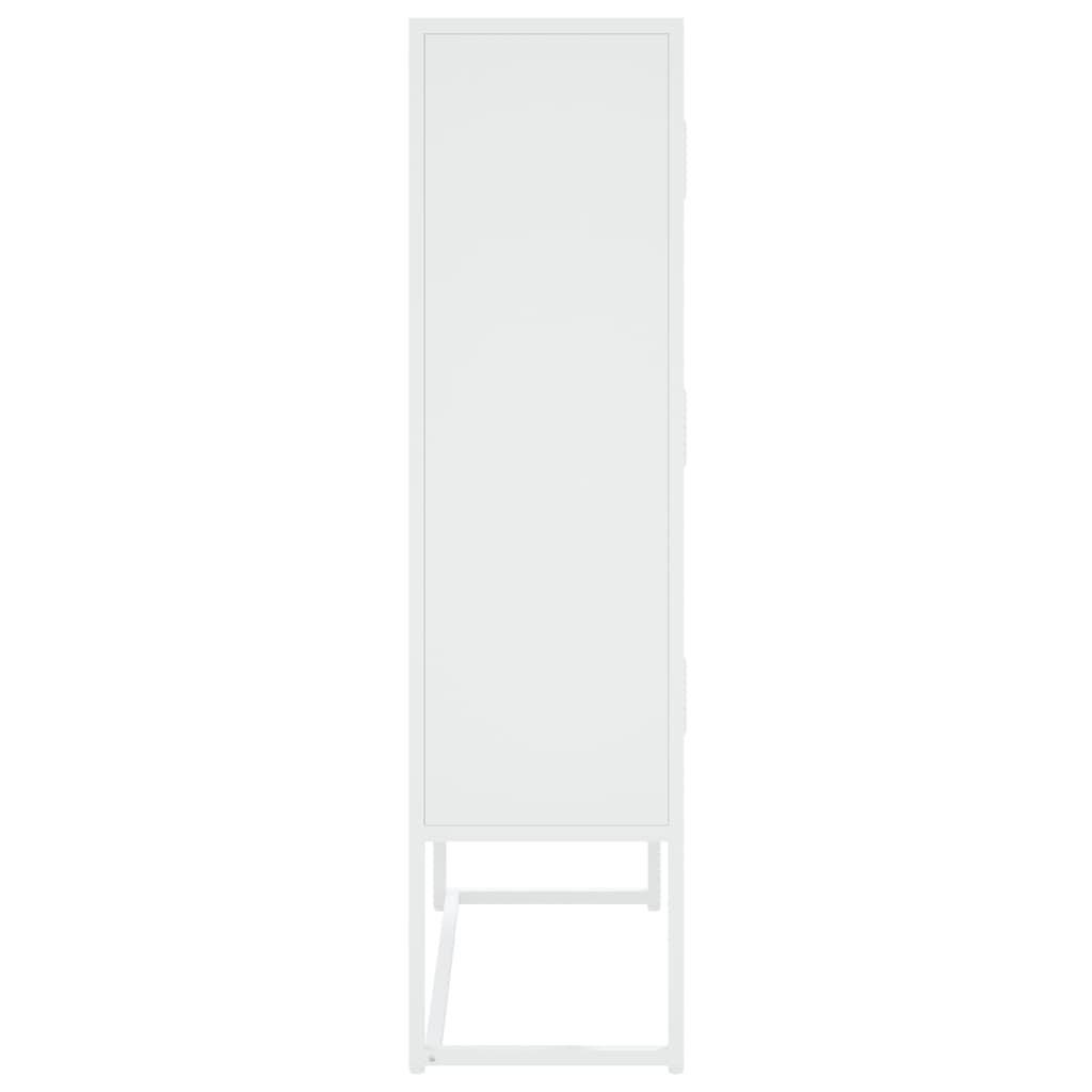 Aukšta spintelė, baltos spalvos, 80x35x135cm, plienas