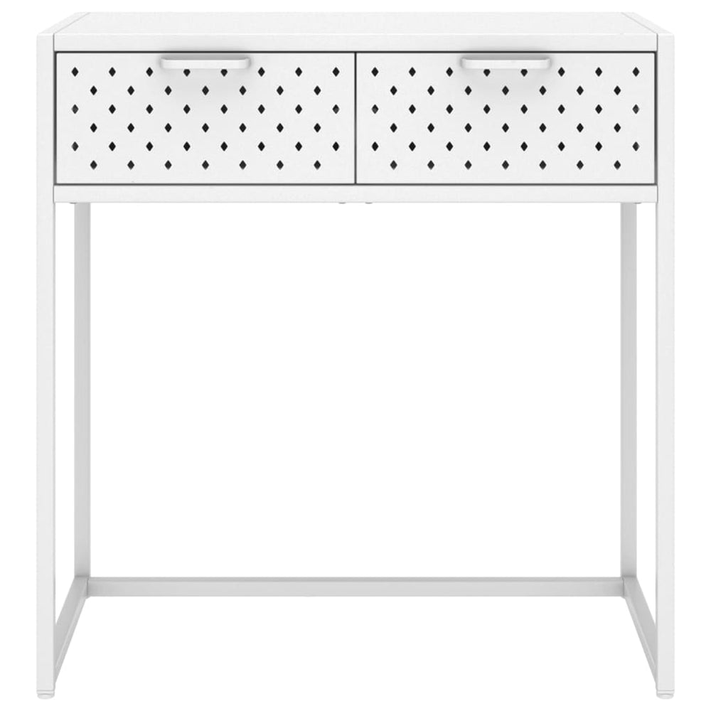 Konsolinis staliukas, baltos spalvos, 72x35x75cm, plienas