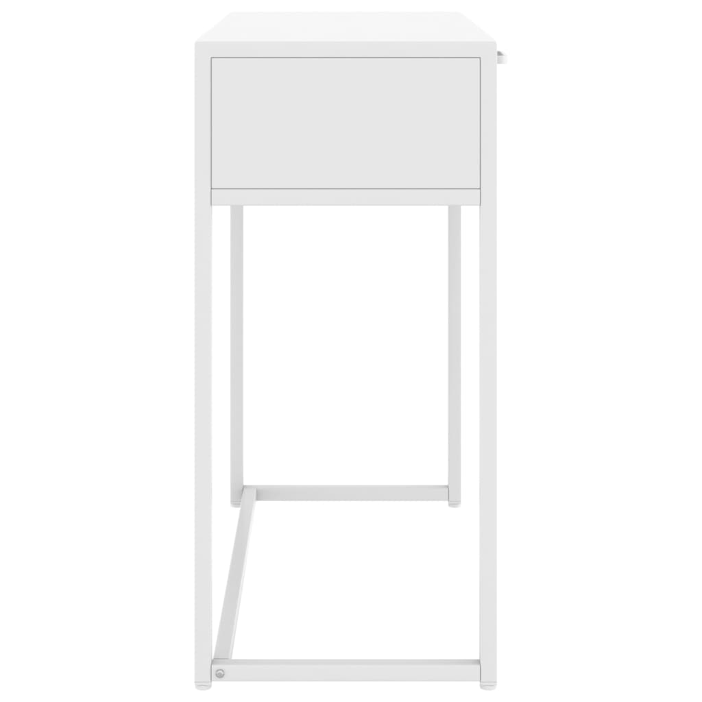 Konsolinis staliukas, baltos spalvos, 72x35x75cm, plienas