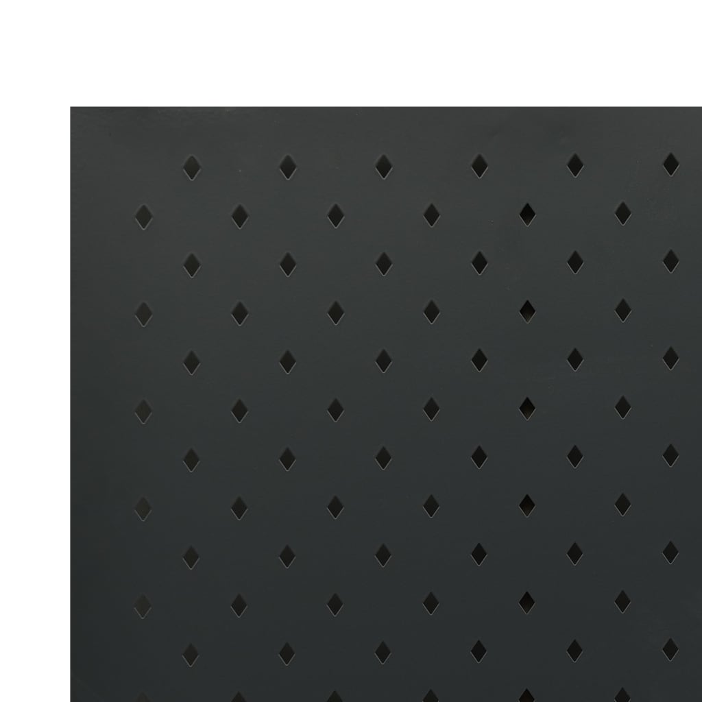 Room Divider, 5-Panel, Black, 200x180cm, Steel
