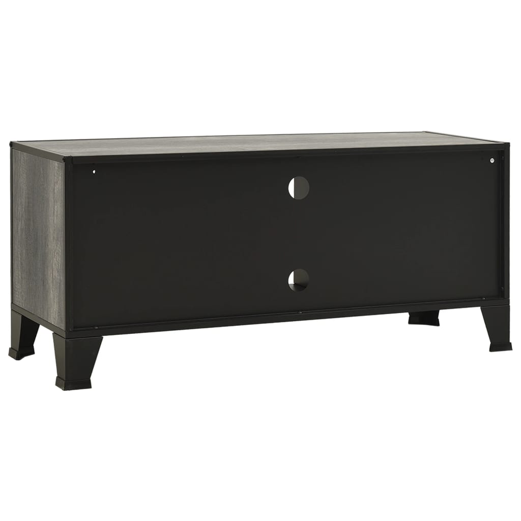 Televizora skapītis, pelēks, 105x36x47cm, metāls un MDF