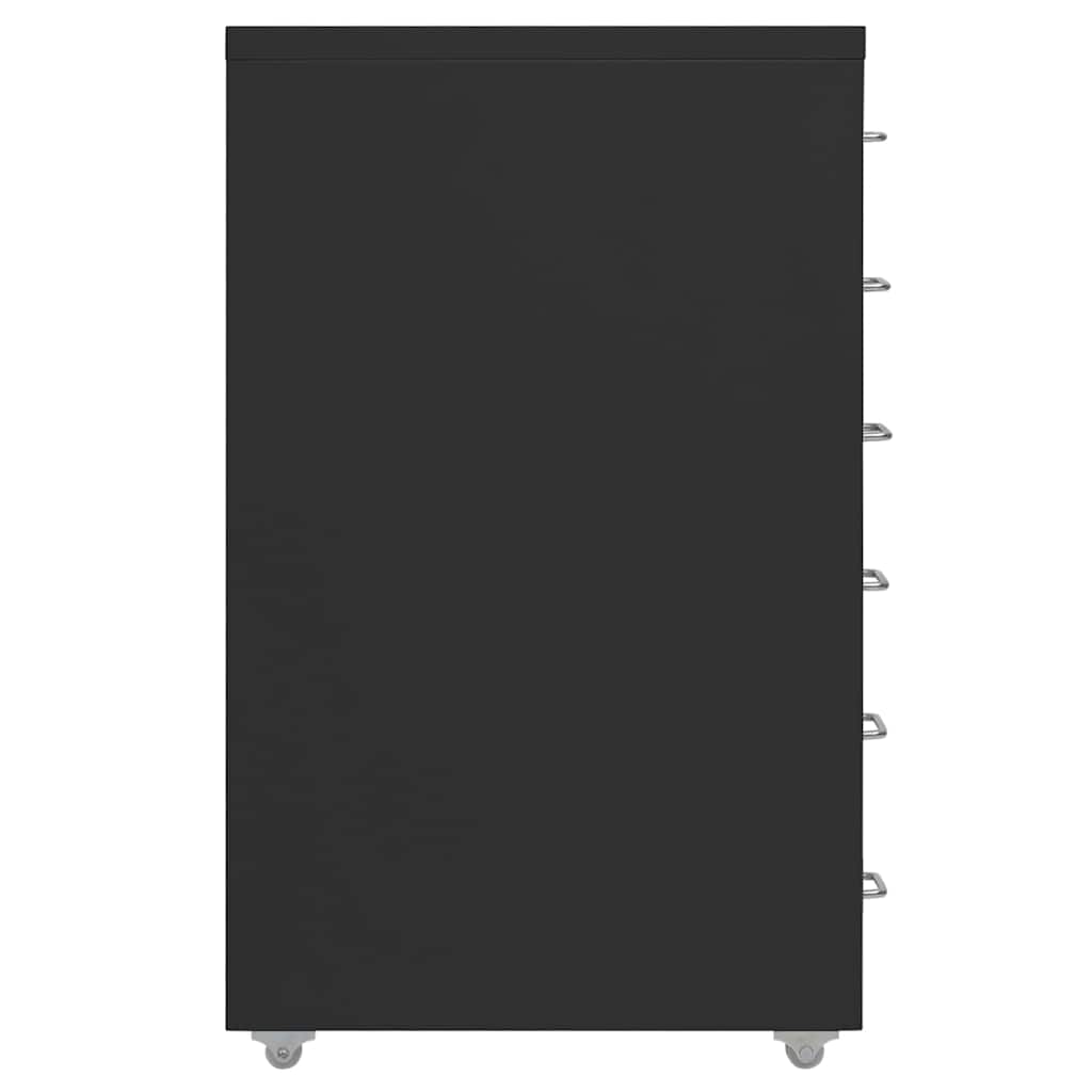 Mobili spintelė dokumentams, juoda, 28x41x69cm, metalas