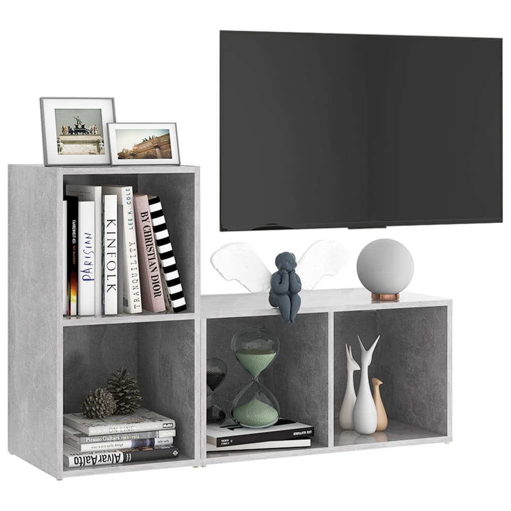 TV galdiņi, 2 gab., betona, 72x35x36,5cm, koks